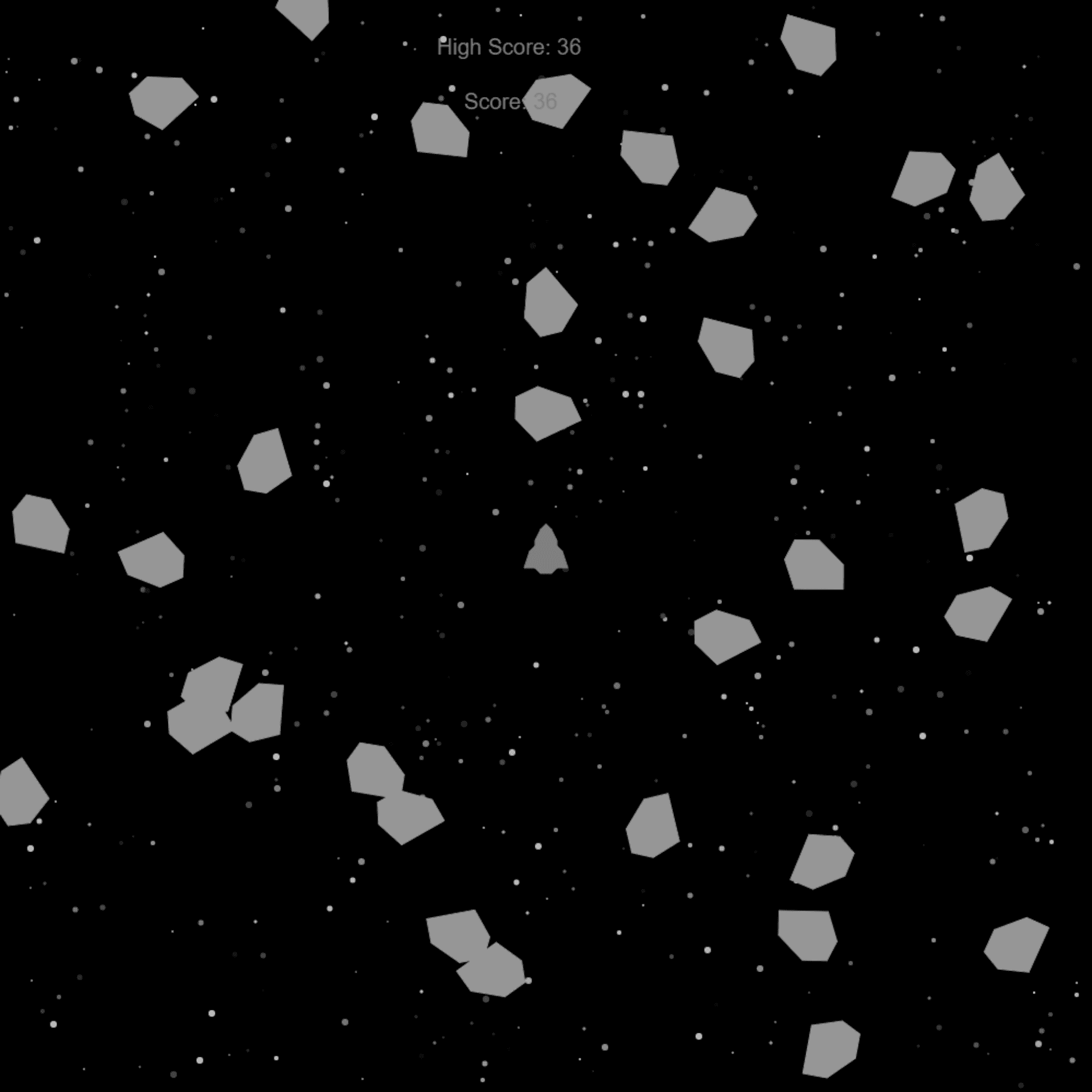 Asteroids Game Demo Image